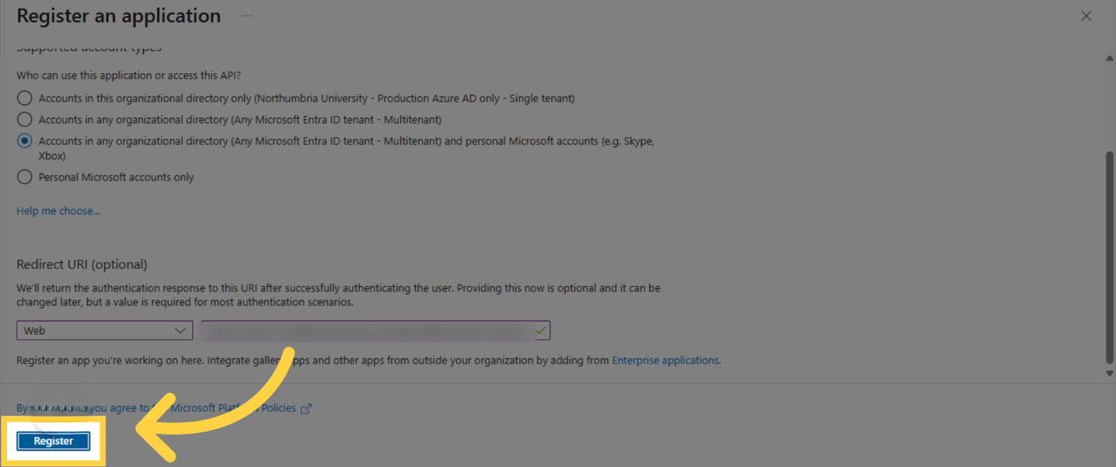 الخطوة 18 - Outlook OAuth