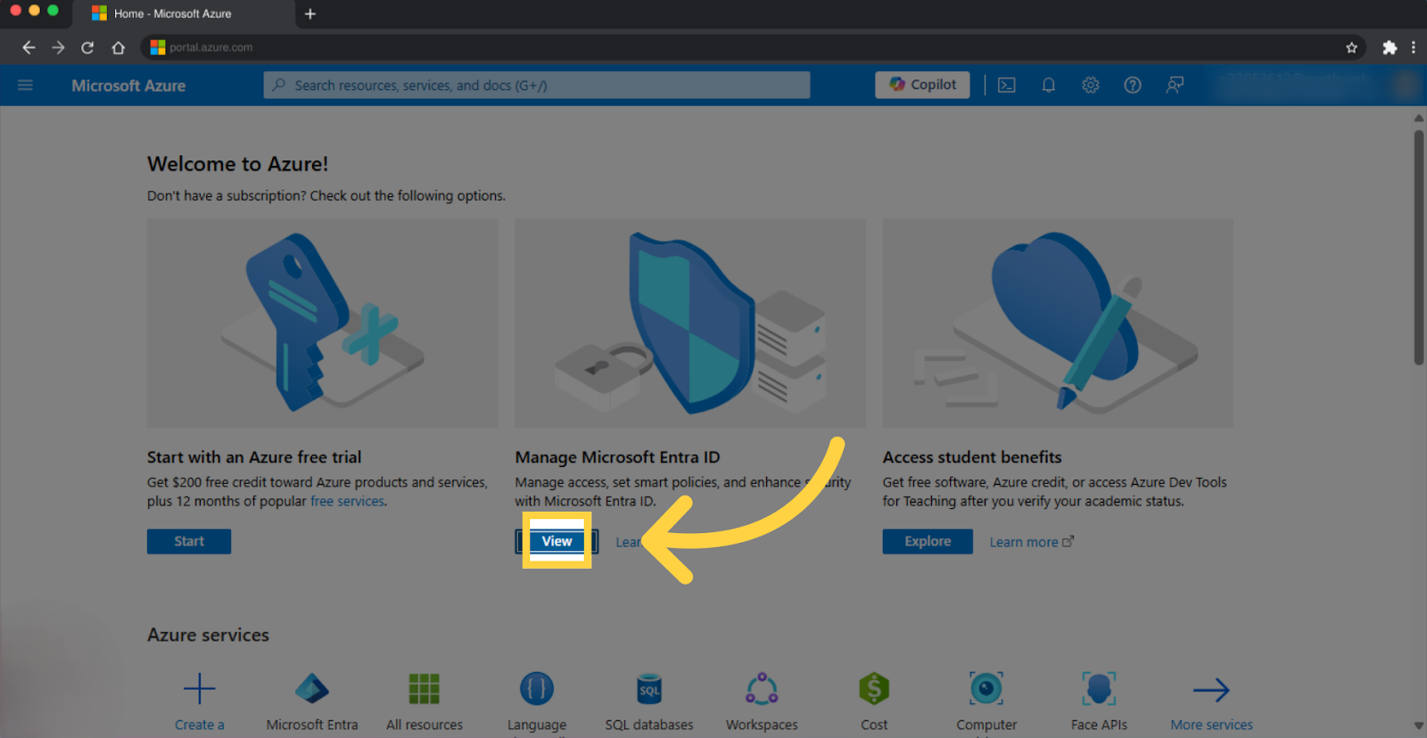 الخطوة 2 - Outlook OAuth
