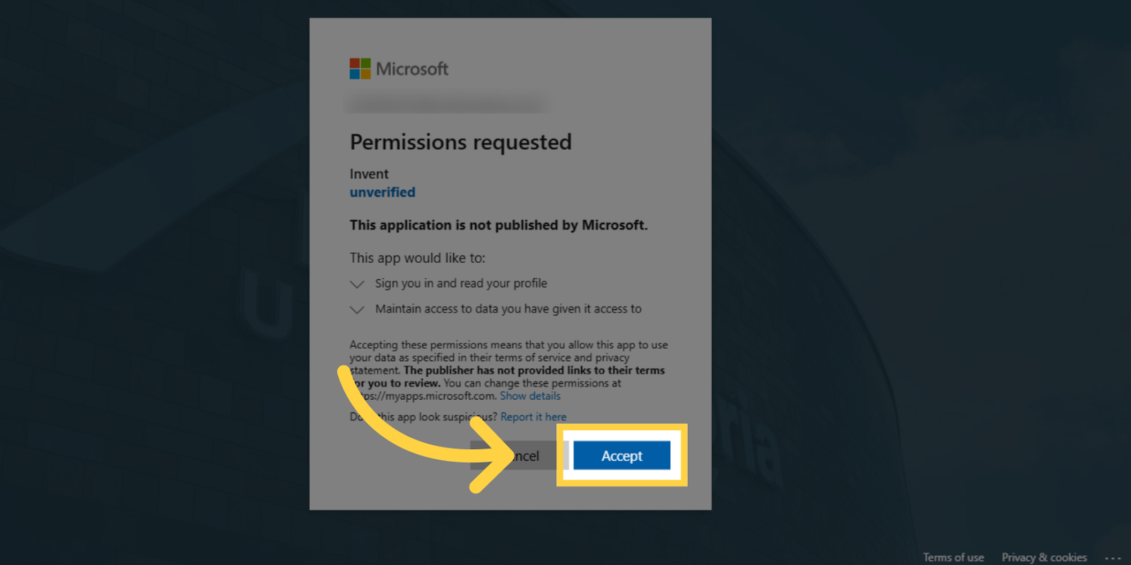 الخطوة 52 - Outlook OAuth