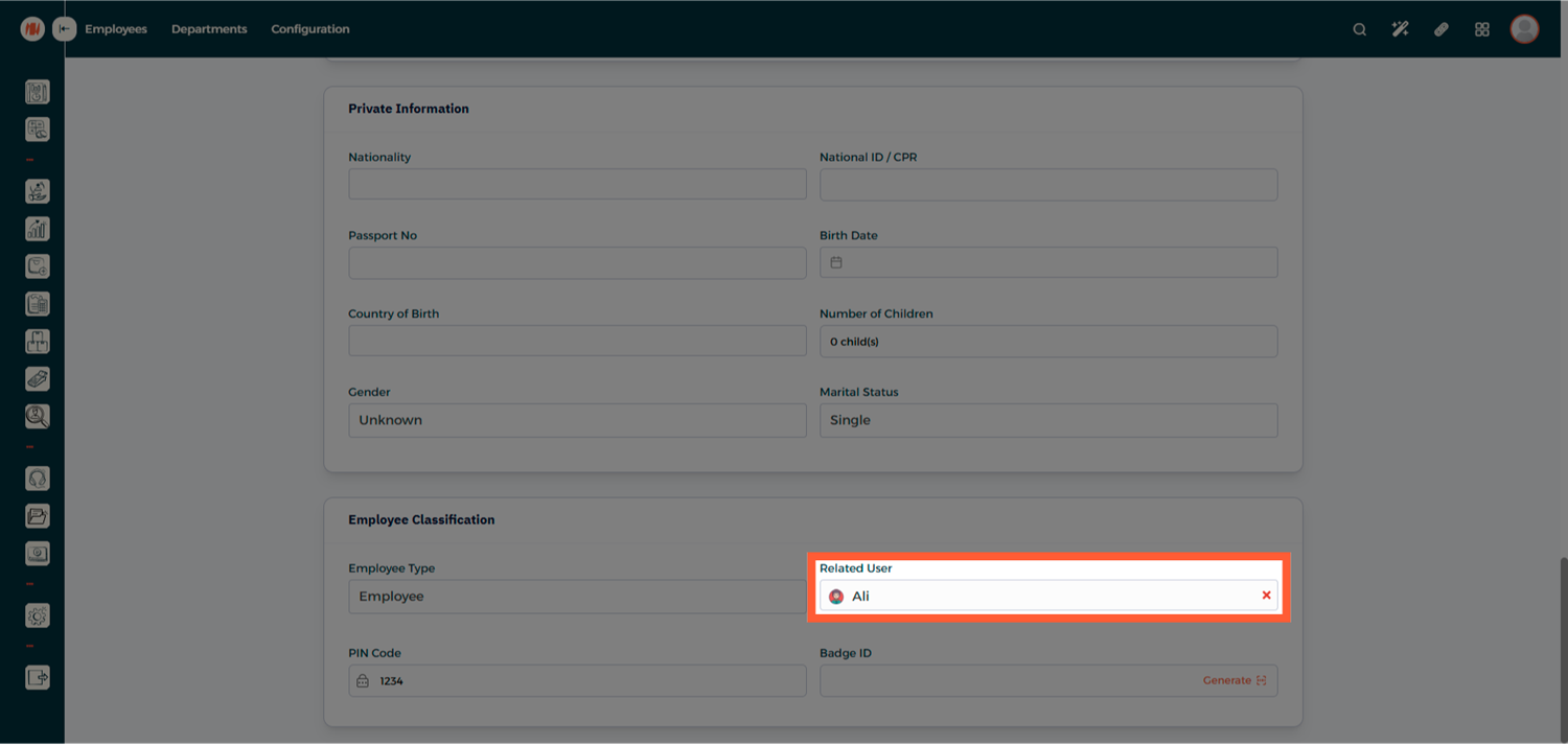 Step 2 - Create Employee Profile