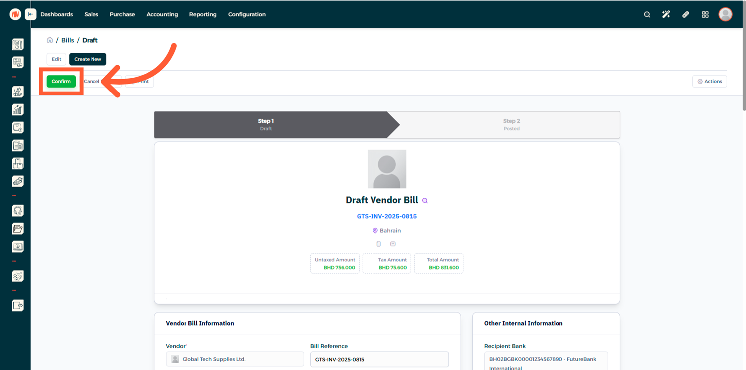 Step 7 - Register Payment