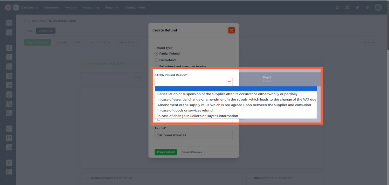 Step 8 - Check Credit Note Status